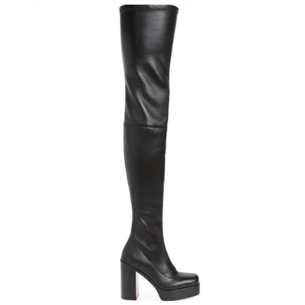 Christian Louboutin Stage Boot Alta 110mm Over The Knee Leather Platform Boot 43